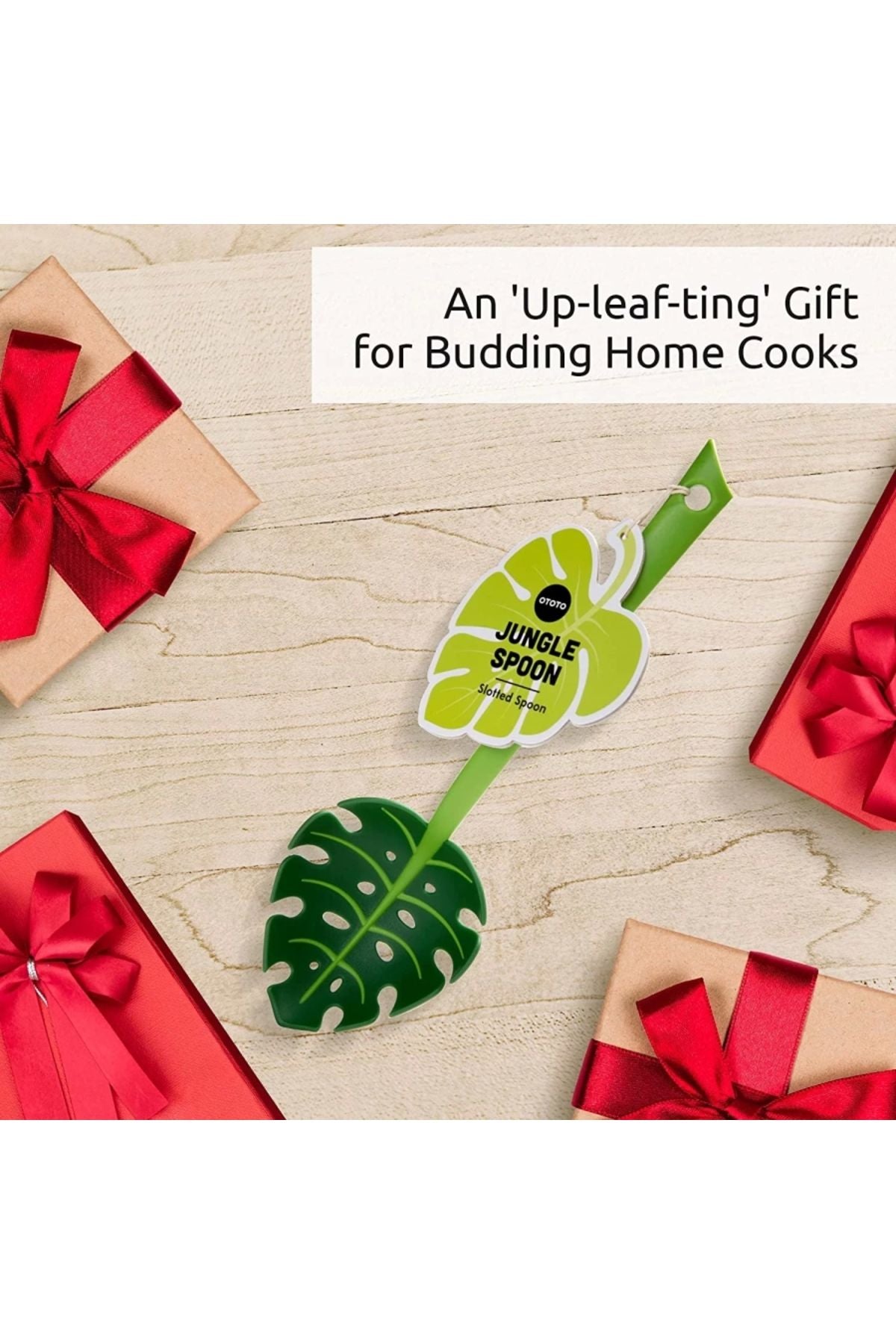 Yenigeldi Yaprak Kepçe ,jungle Servis Kaşığı, Jungle Spoon Mutfak Kaşığı, Yaprak Servis Kaşığı