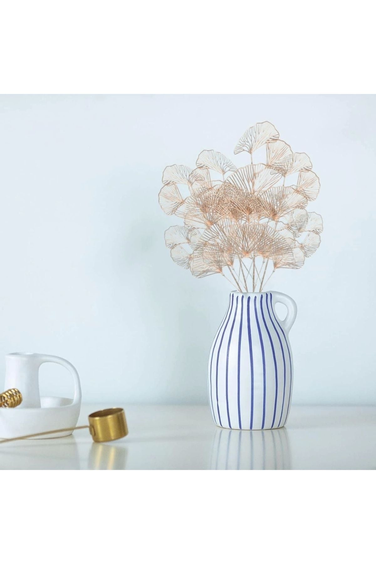 65 Cm Yılbaşı Süsü Yapay Altın Sahte Süs Kayısı Yaprakları Ev Bahçe Partisi Otel Düğün Dekor