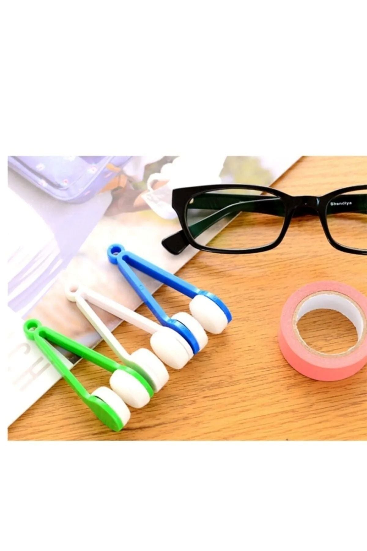 2 Adet Mikrofiber Gözlük Temizleme Sileceği, Gözlük Camı Temizleme, Toz Bırakmaz, Leke Bırakmaz