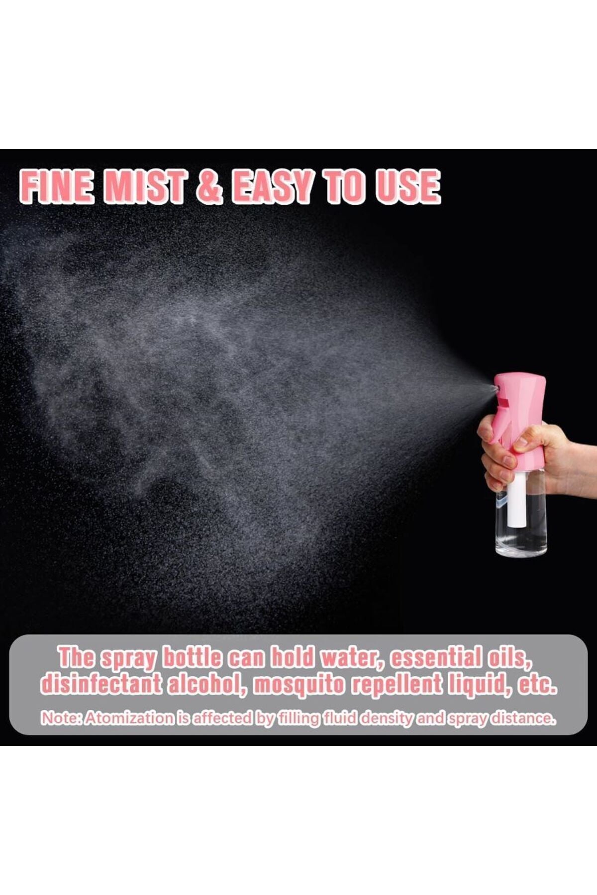 Yenigeldi Doldurulabilir Sis Sprey Şişesi, Saç , Cilt Bakımı, Bitki , Evcil Hayvan Bakımı, Temizlik Şişe