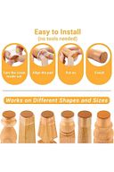 Yenigeldi 24 Adet (2CM VE 2,8 CM) Keçeli Sandalye Susturucu Sandalye Pabucu Keçe Zemin Koruyucu Kaydırmaz