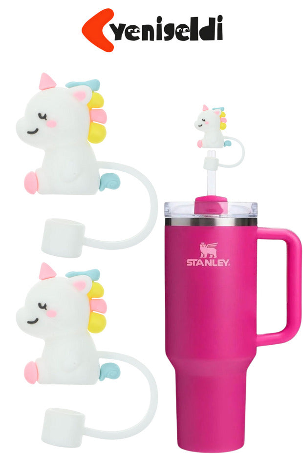 2 Adet 10mm Stnly Quencher Uyumlu Unicorn Silikon Pipet Kapağı Pipet TıpasI