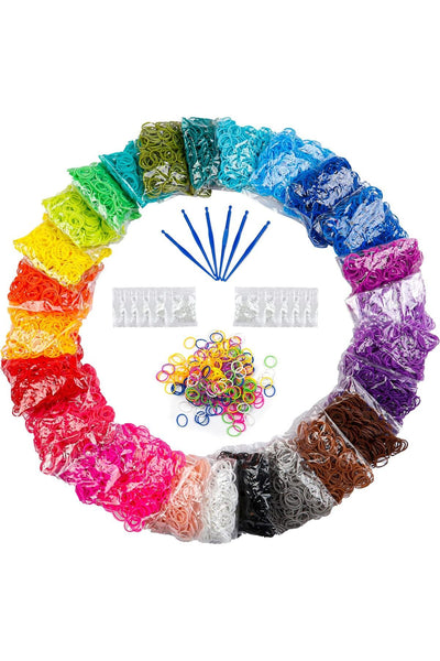 Yenigeldi 20 Paket Loom Band Bileklik Yapma Seti