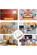 Yenigeldi 24 Adet (2CM VE 2,8 CM) Keçeli Sandalye Susturucu Sandalye Pabucu Keçe Zemin Koruyucu Kaydırmaz