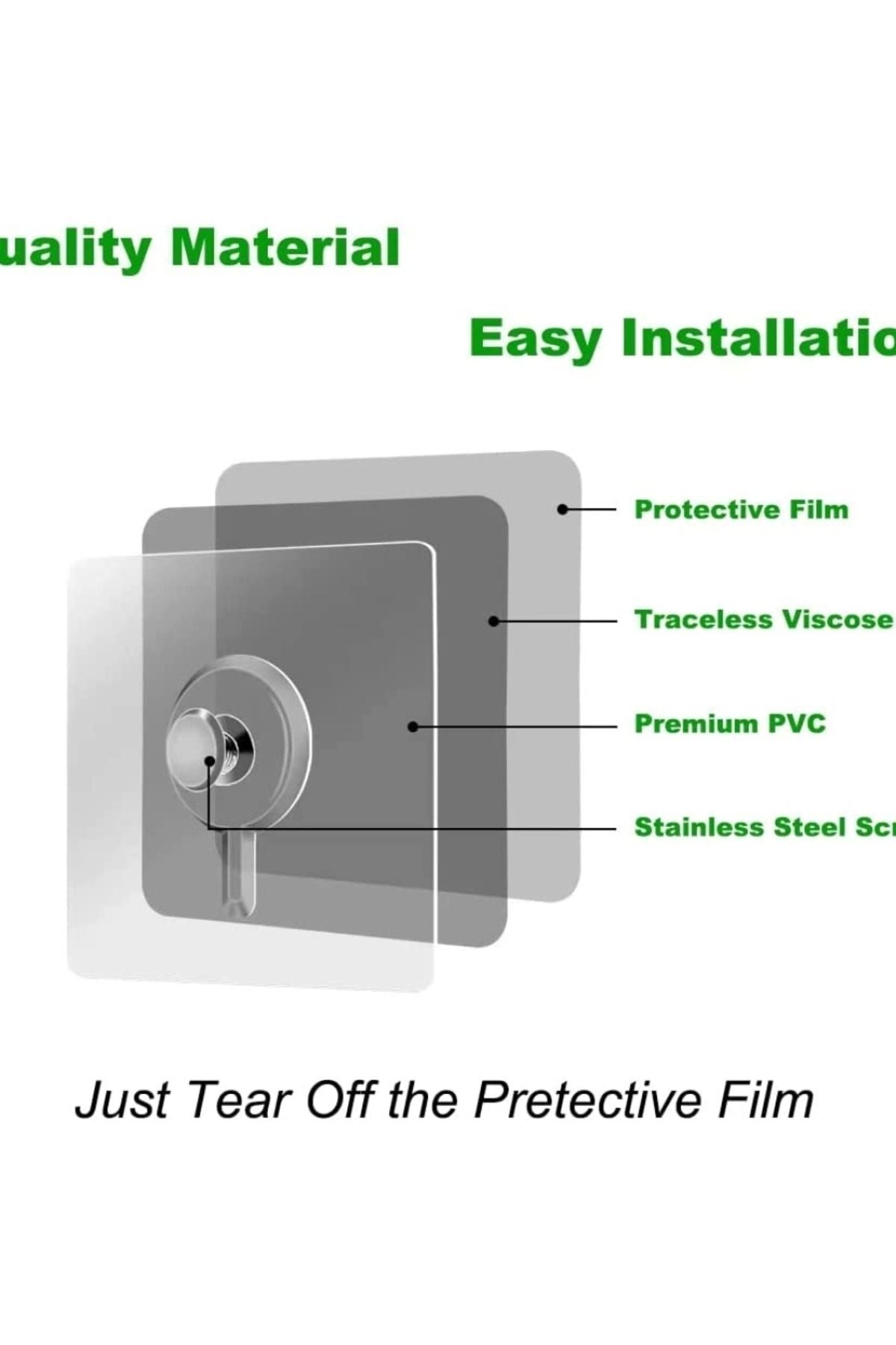 Yenigeldi 12 Adet Süper Güçlü Yapışkan Çerçeve Resim Askısı Yapışkanlı Askı Paslanmaz Çelik Mutfak Banyo Ev Du
