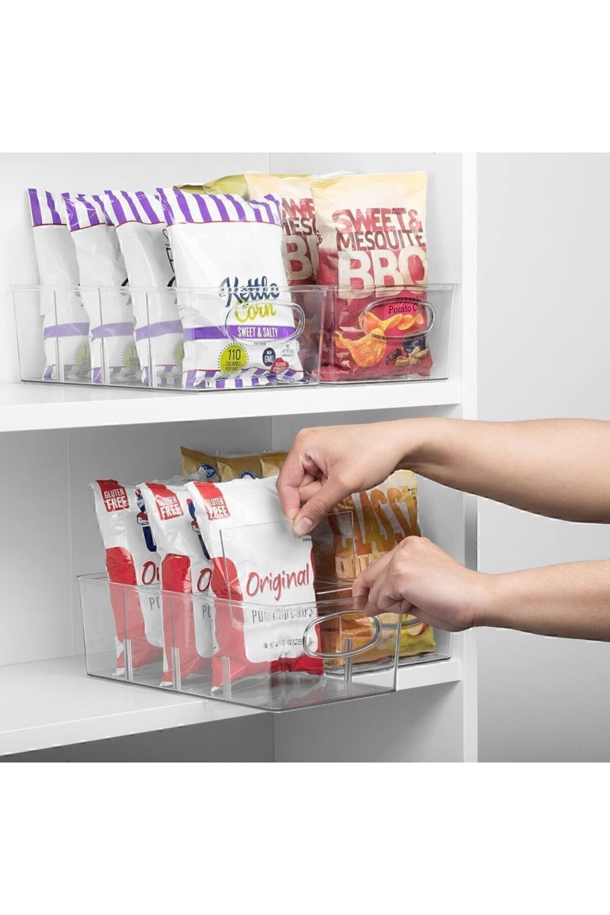 Yenigeldi 1 Adet Akrilik Çıkarılabilir Bölmeli Mutfak Buzdolabı Düzenleyici Makyaj Banyo Organizeri Çay Kutusu