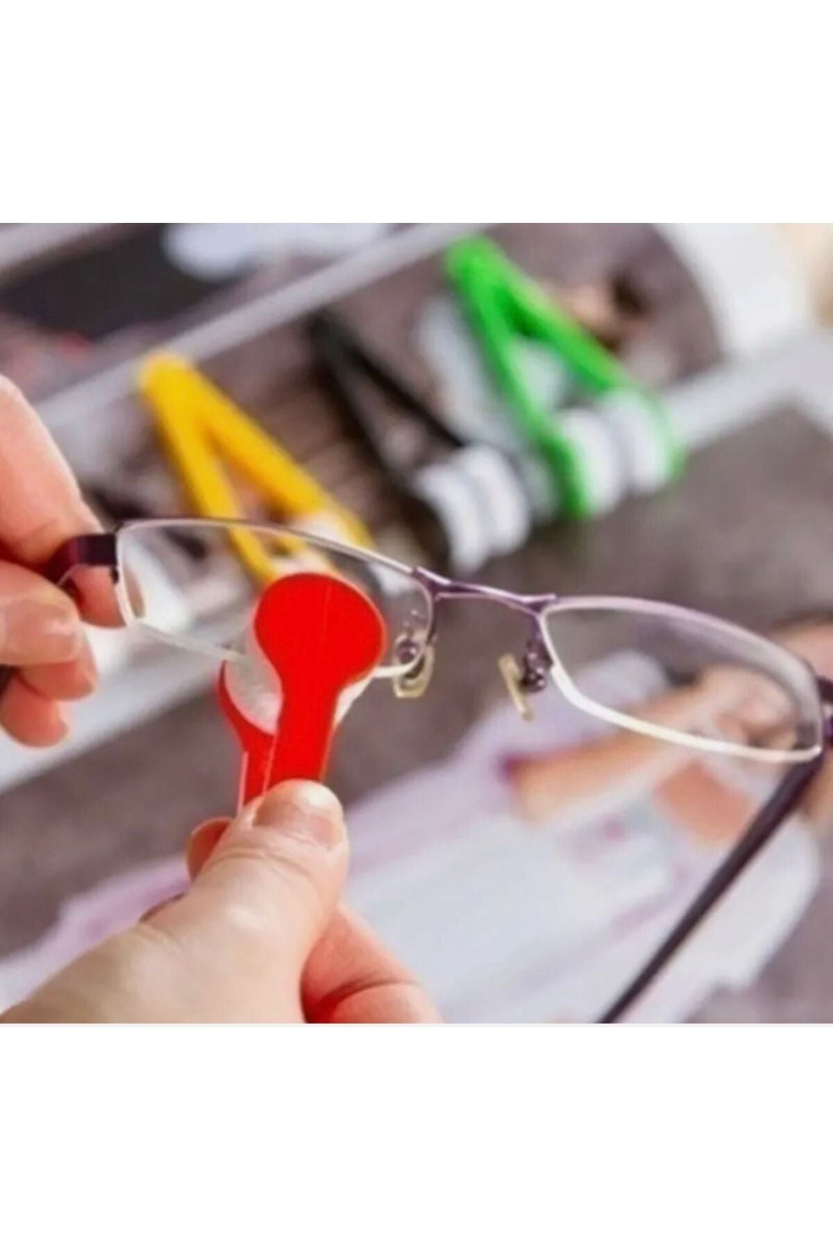 2 Adet Mikrofiber Gözlük Temizleme Sileceği, Gözlük Camı Temizleme, Toz Bırakmaz, Leke Bırakmaz