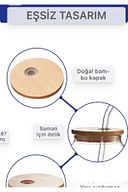 Yenigeldi 1 Adet Çilek Kapaklı Tıpa Cam Pipetli (9 MM) ,siboplu Bambu Kapaklı,bardak Ve 1 Adet Fırça