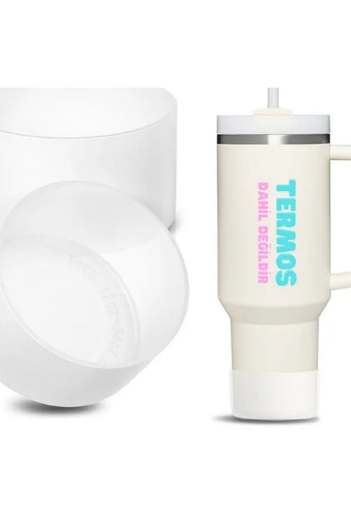 Yenigeldi Quencher - Iceflow - Lumin - Yeni Nesil Pipetli Termos Aksesuarı Kalın Silikon Taban Koruyucusu