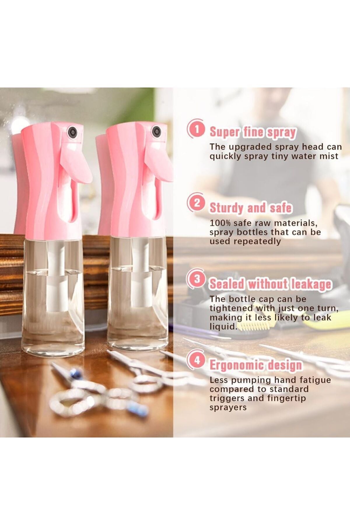 Yenigeldi Doldurulabilir Sis Sprey Şişesi, Saç , Cilt Bakımı, Bitki , Evcil Hayvan Bakımı, Temizlik Şişe