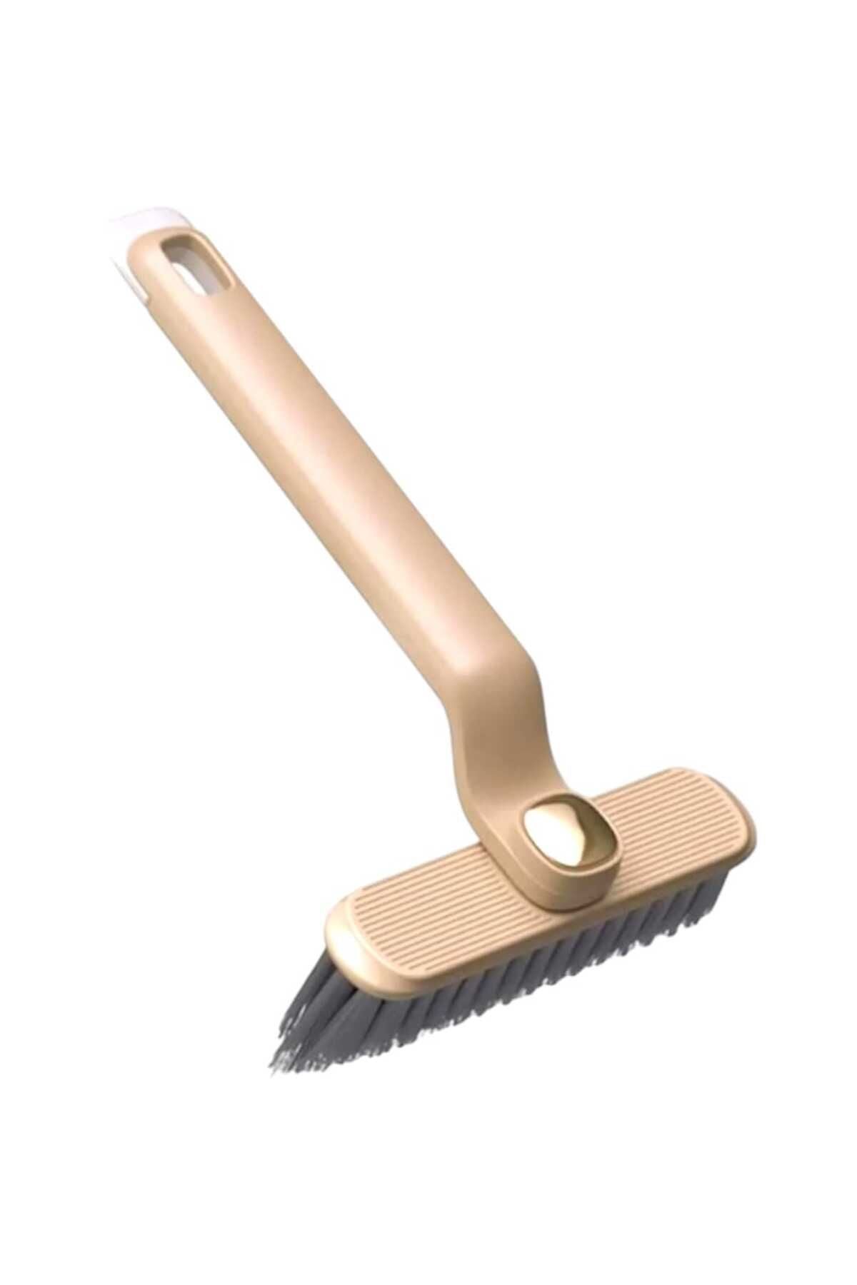 Yenigeldi 1 Adet Kahverengi Çok Fonksiyonlu 360 Derece Dönen Aralık Köşe Temizleme Fırçası