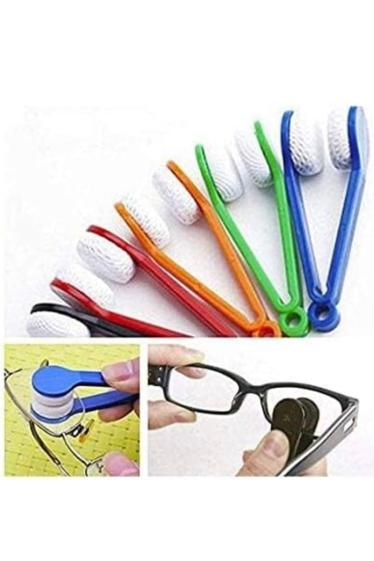 2 Adet Mikrofiber Gözlük Temizleme Sileceği, Gözlük Camı Temizleme, Toz Bırakmaz, Leke Bırakmaz