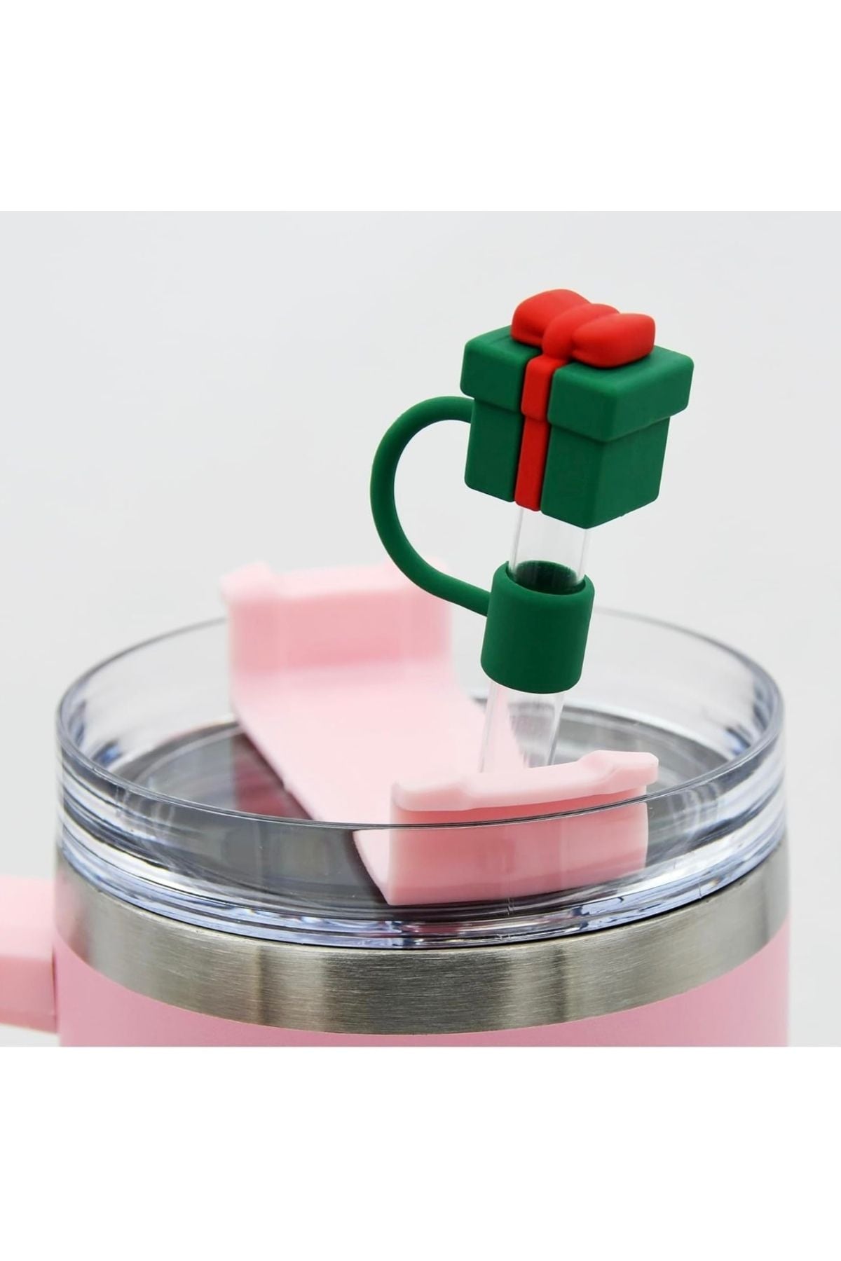 Yenigeldi 8 Adet Stanley Yılbaşı Pipet Kapağı Yılbaşı Süsü