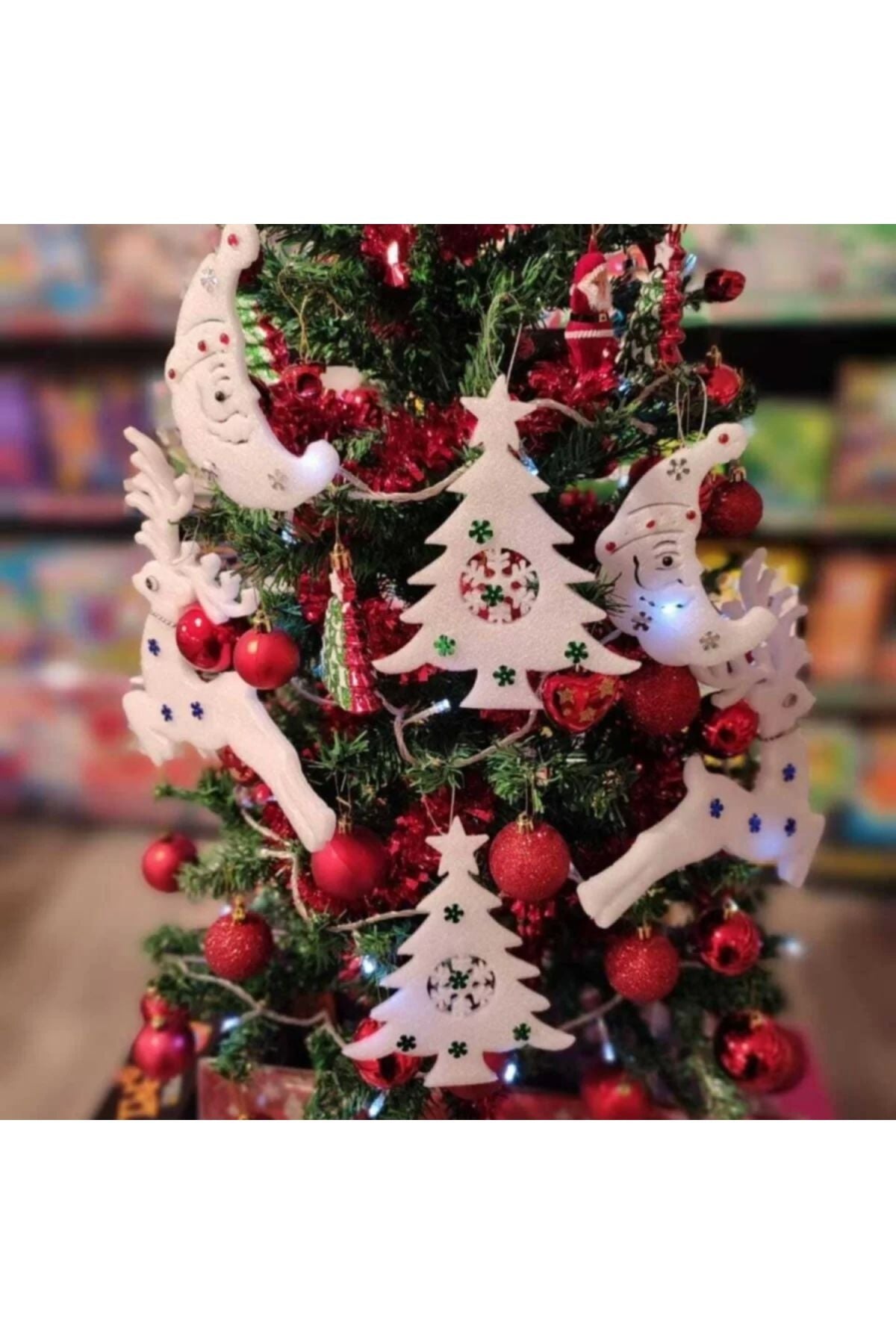 Yenigeldi 3'lü Köpük Yılbaşı Süsü, Ağaç Süsü, Yılbaşı Kapı Süsü Köpük