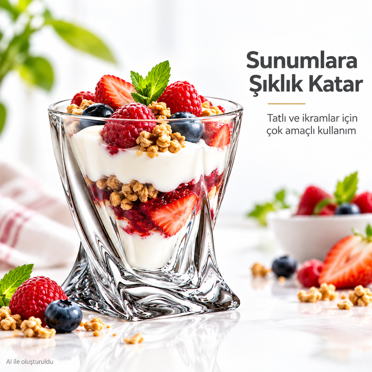 1 Adet İskoç Tarzı Kokteyl Bardağı