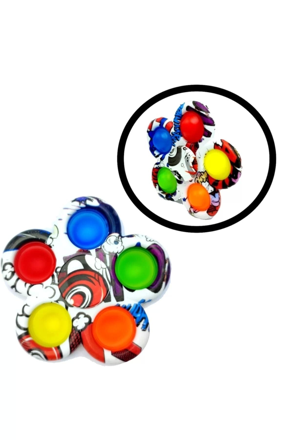 Yenigeldi Picasso Pop It Stres Çarkı, Duyusal Pop It Renkli Stres Çarkı, 2021 Fidget Stres Çarkı