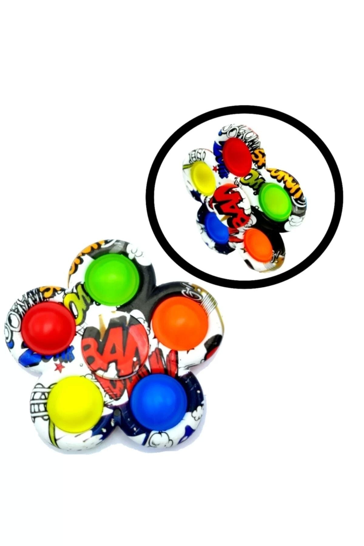 Yenigeldi Picasso Pop It Stres Çarkı, Duyusal Pop It Renkli Stres Çarkı, 2021 Fidget Stres Çarkı