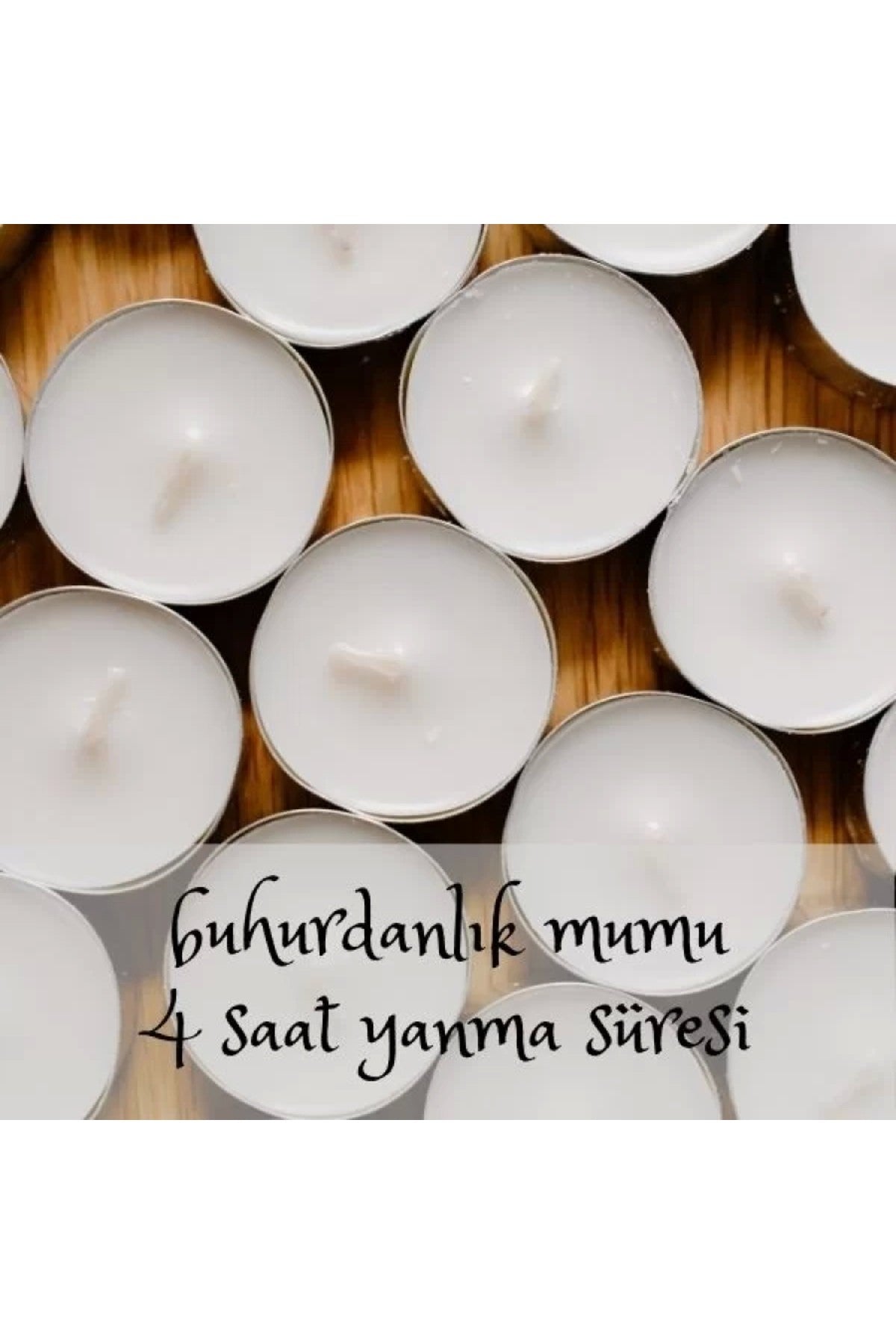 6'lı 4 Saat Yanan, Avrupa'dan Ithal, Bispol Tealight Mum