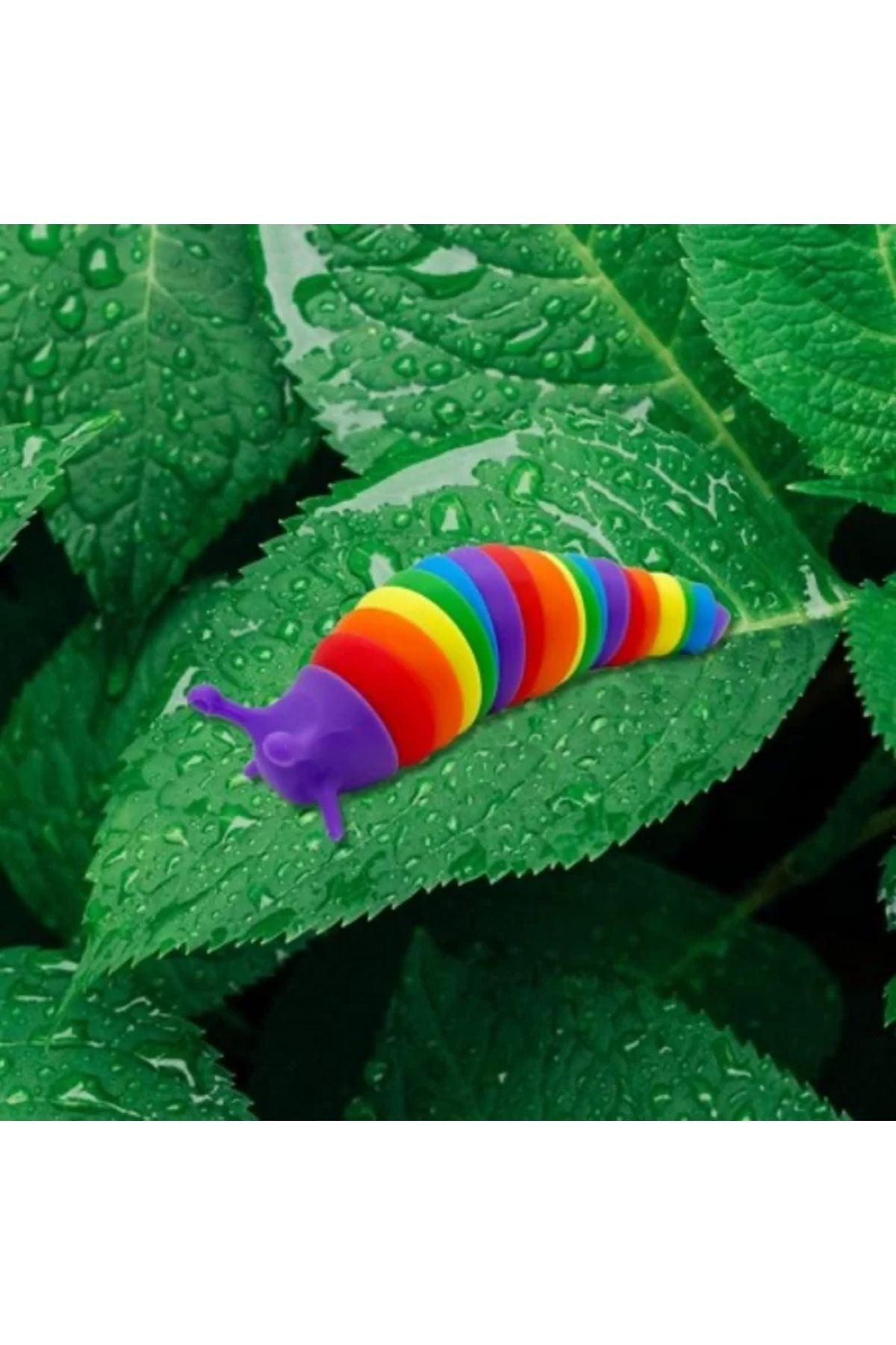 Renkli 10 Cm Tırtıl Oyuncak, Fidget Sticky Stretch Duyusal Oyuncak