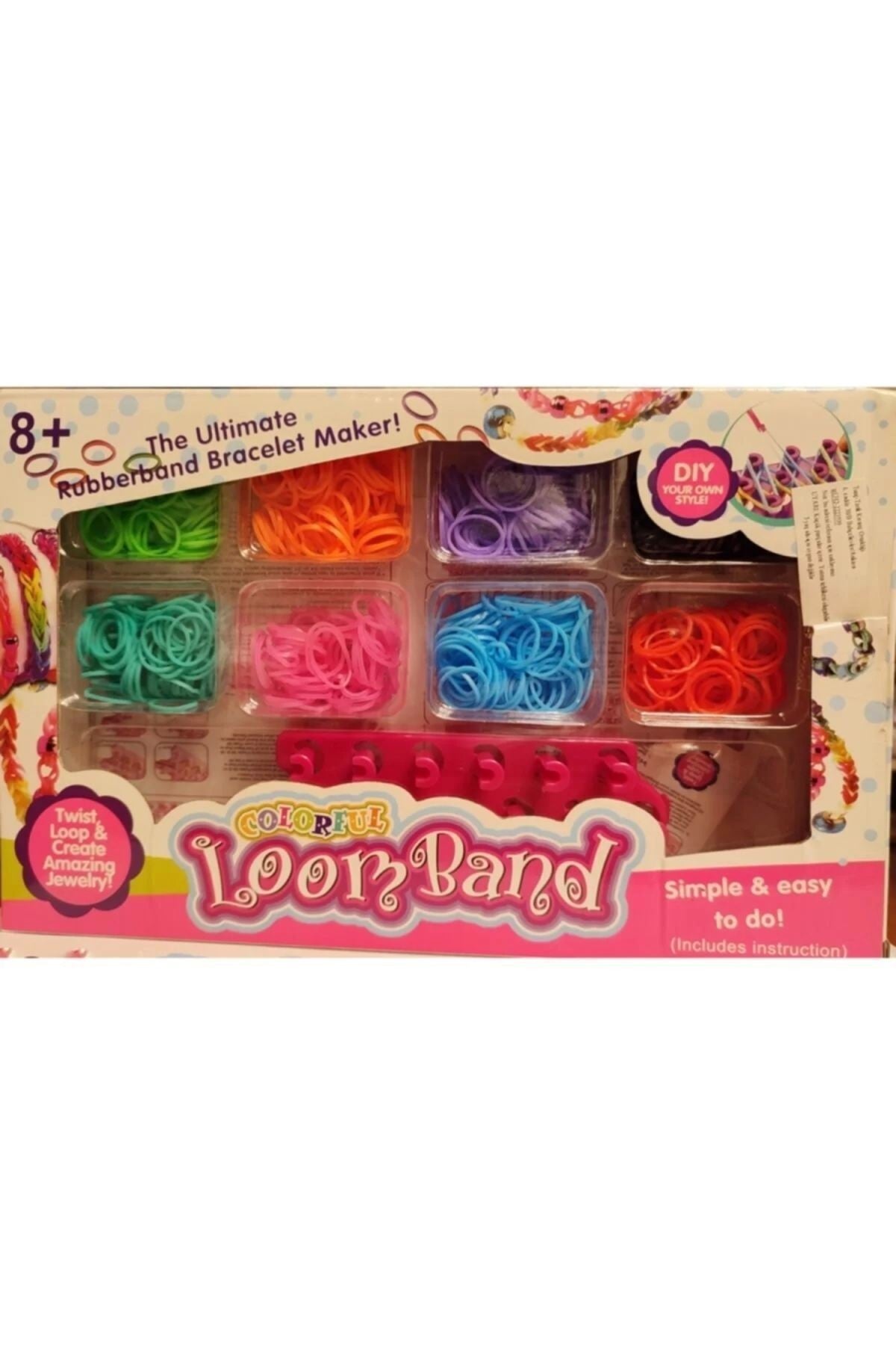 Kutulu Loom Band Bileklik Yapma Seti