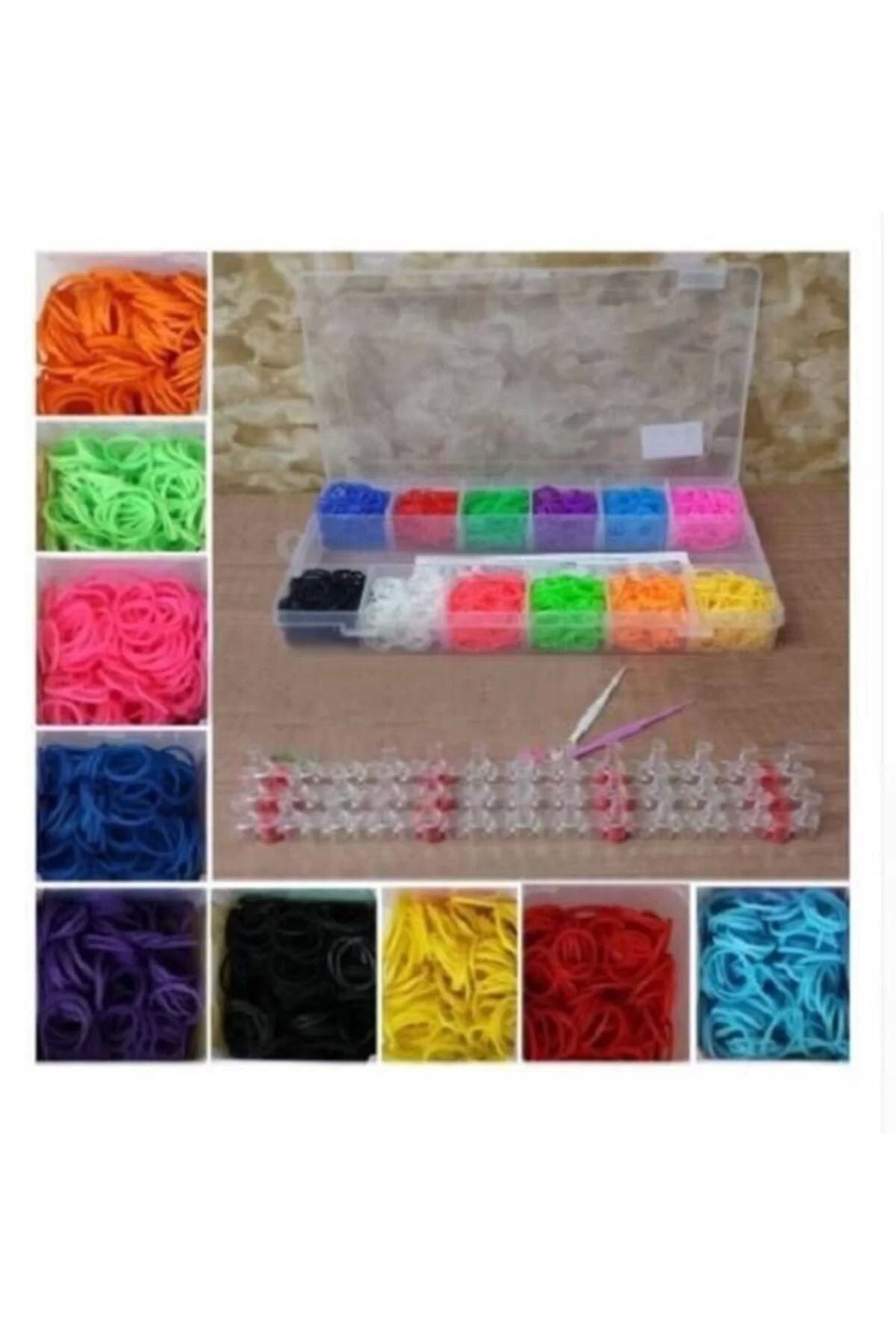 Rengarenk Bileklik Yapma Seti Rainbow Loom Bands Büyük