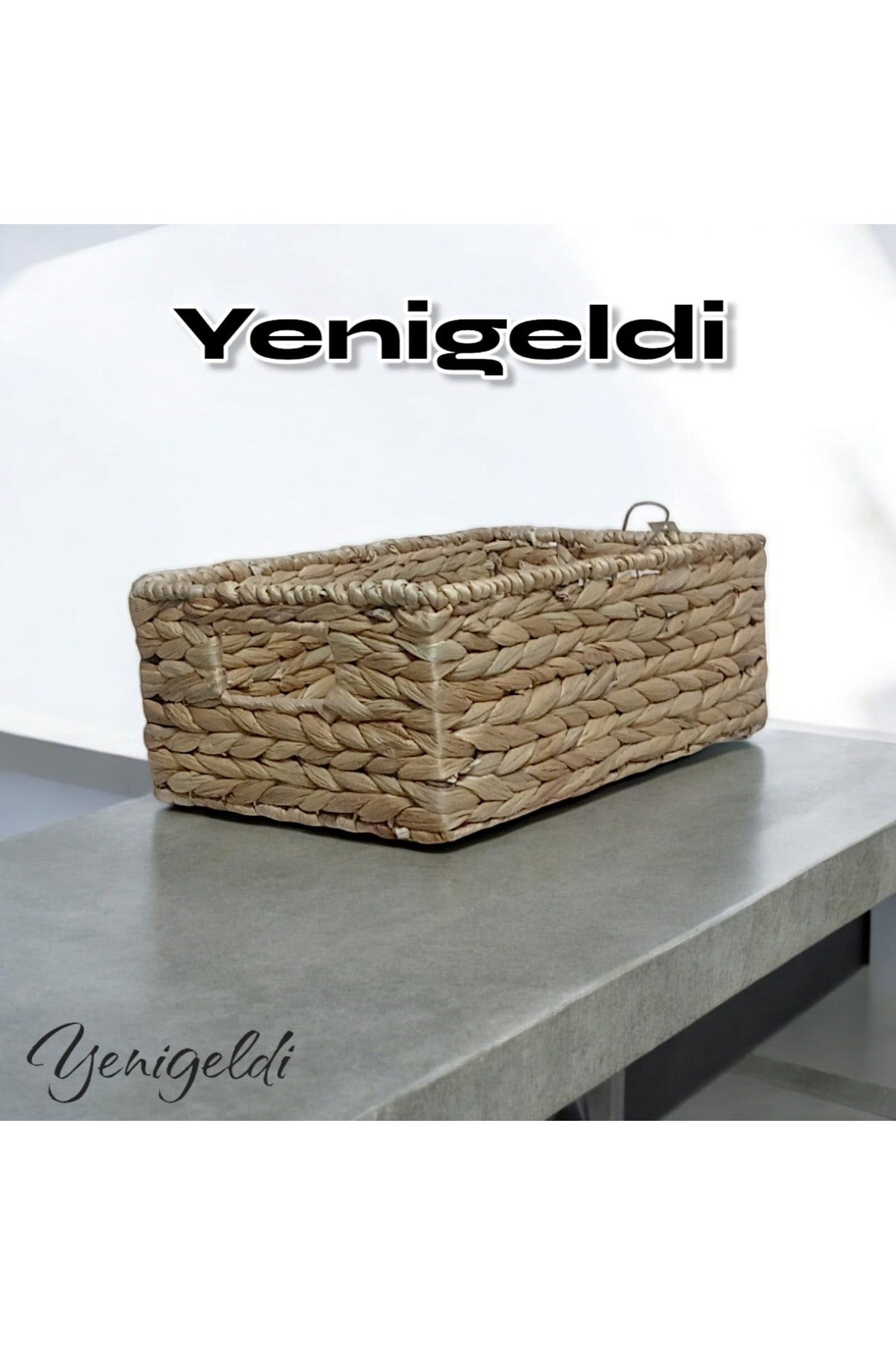 1 Adet Doğal Hasır Sepet ( Uzunluğu 36 Cm Genişlik 23 Cm Yükseklik 14 Cm ) Yen240038or