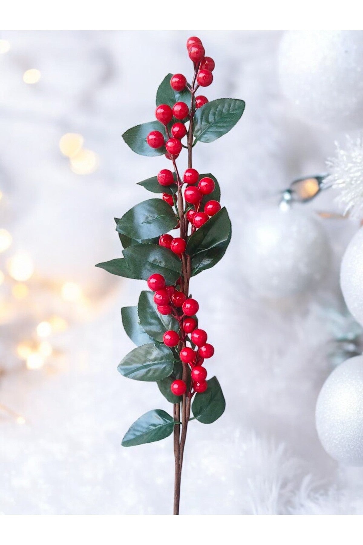 Yılbaşı Kokina Dallar Noel Ağacı Dekorasyonu Için Yılbaşı Red Berry Yeni Yıl Süsleri T1131