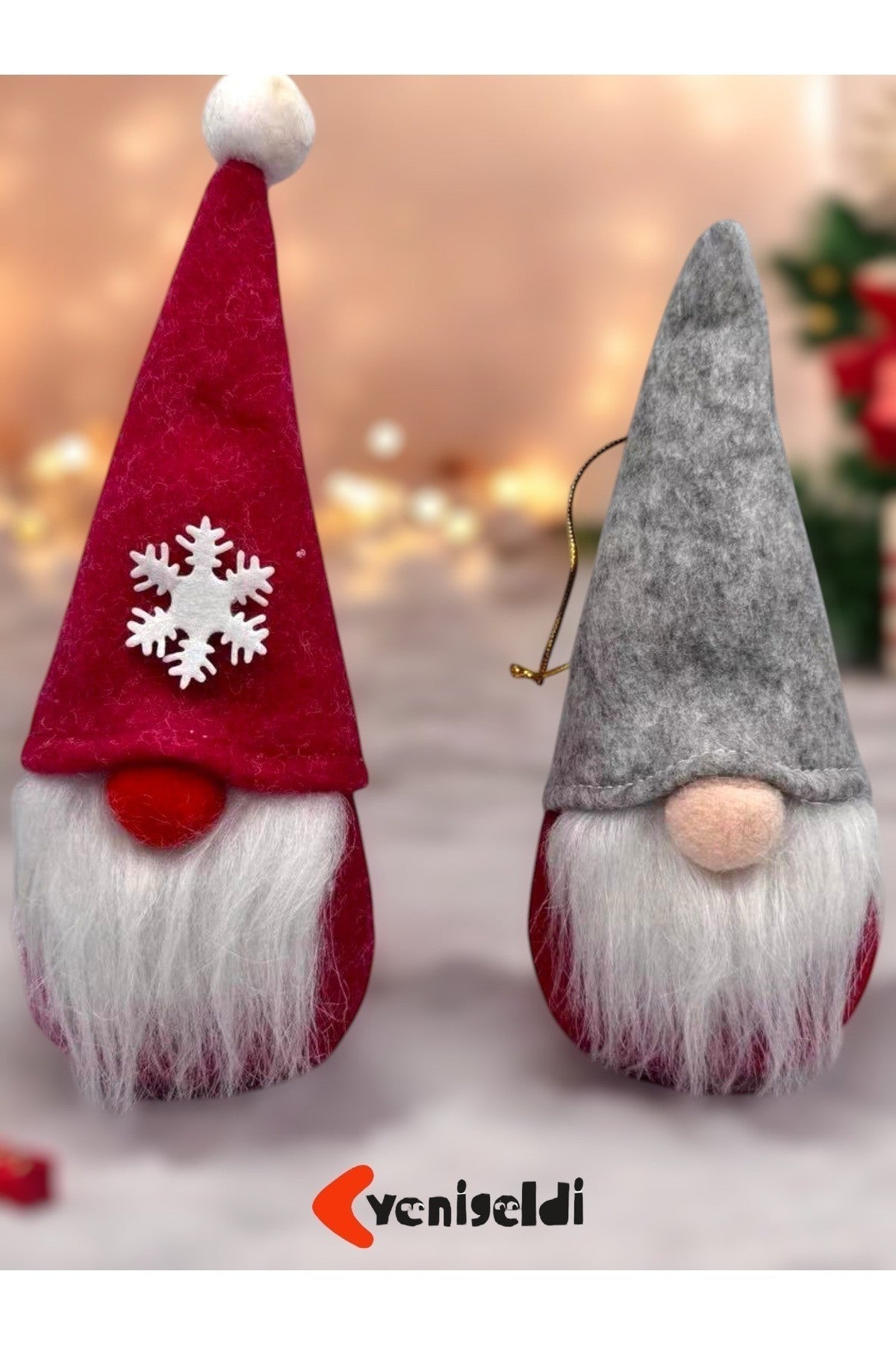 2 Adet 16 Cm Gnome Yılbaşı Şans Cücesi iskandinav Elf Cücesi T80