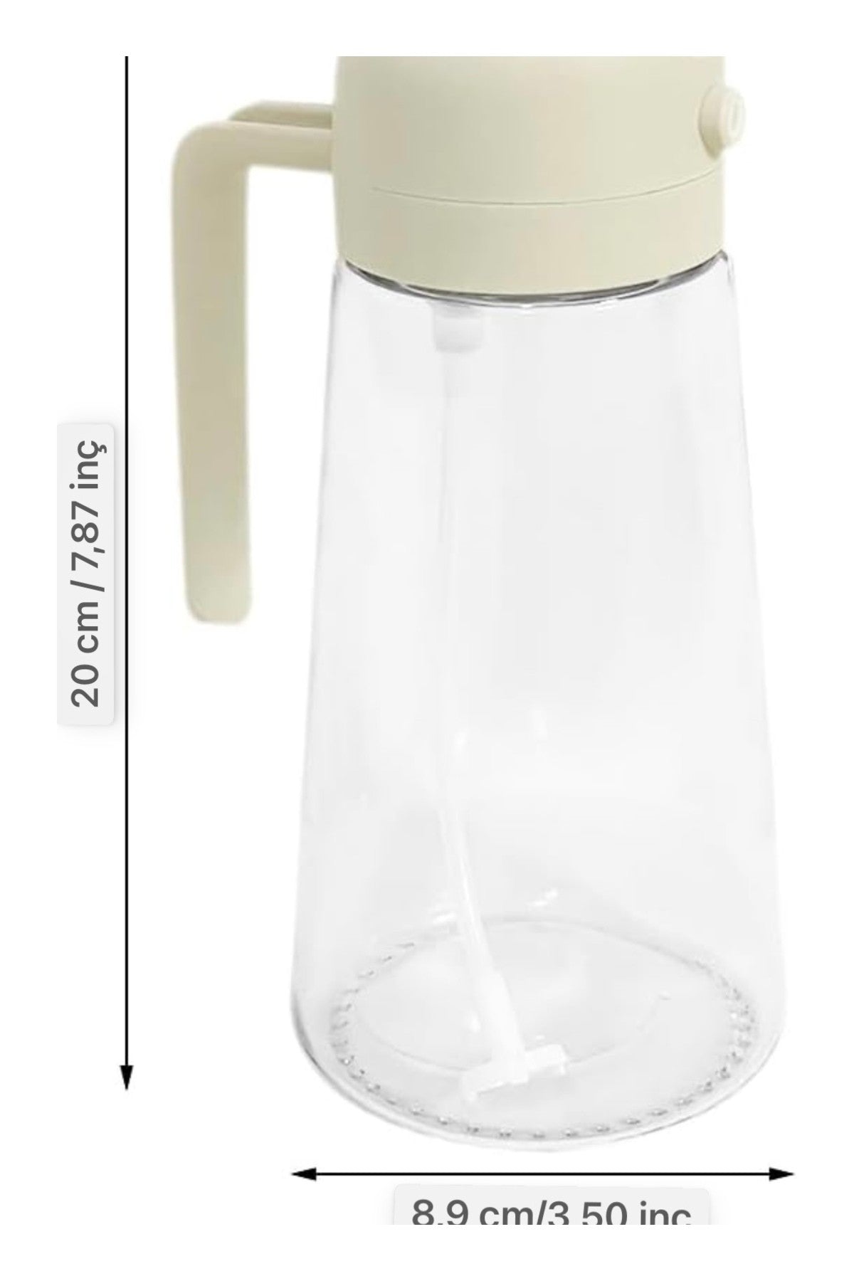 1 adet 450 ml 2'si 1 arada y21 Sprey Tasarım Yağ Dispenseri Yağlık Yağ Şişesi
