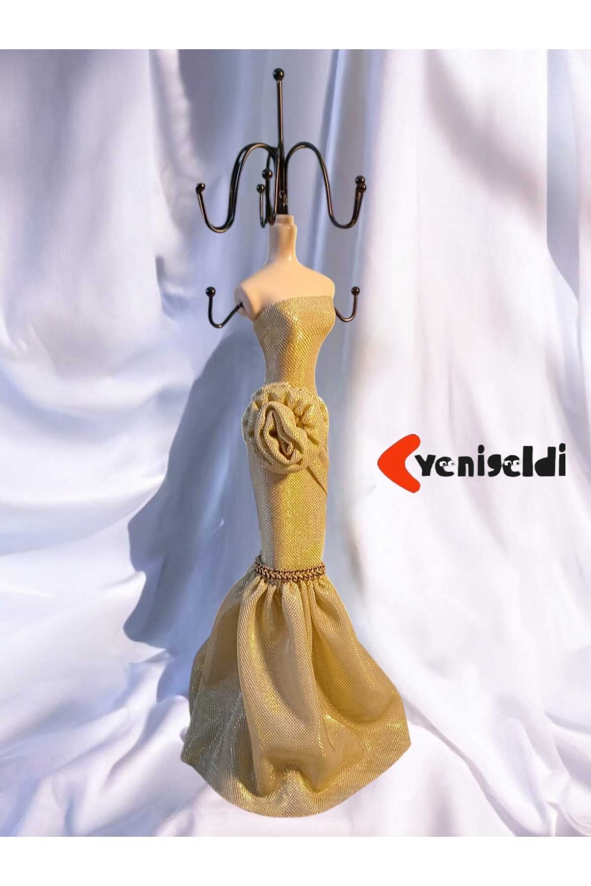 Karışık Renk (38 CM ) Moda Heykel Şeklinde Takı Standı, Takılık, Küpelik, Takı Dolabı Düzenleyici