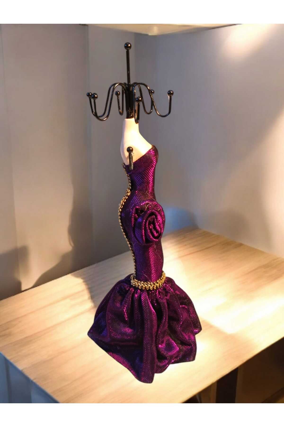 Karışık Renk (27 CM) Moda Heykel Şeklinde Takı Standı, Takılık, Küpelik, Takı Dolabı Düzenleyici