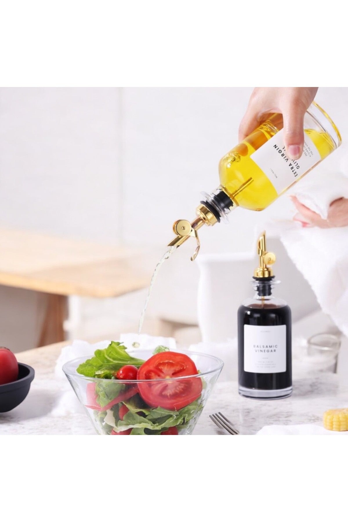 2 Adet 350 ml Zeytinyağ Sıvıyağ Yağlık Yağdanlık Şişesi