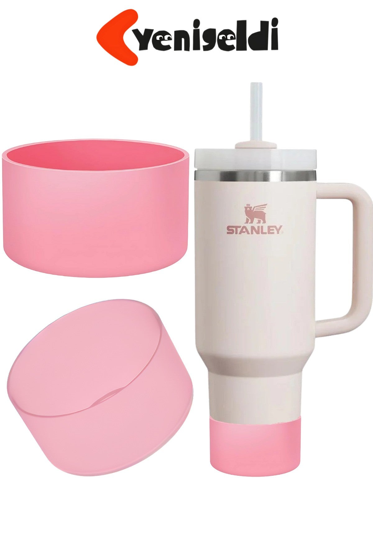 1 Adet Silikon Koruyucu Taban Kılıfı Stnly Quencher 20 30 40oz Uyumlu Kaymaz Sessiz Kapak