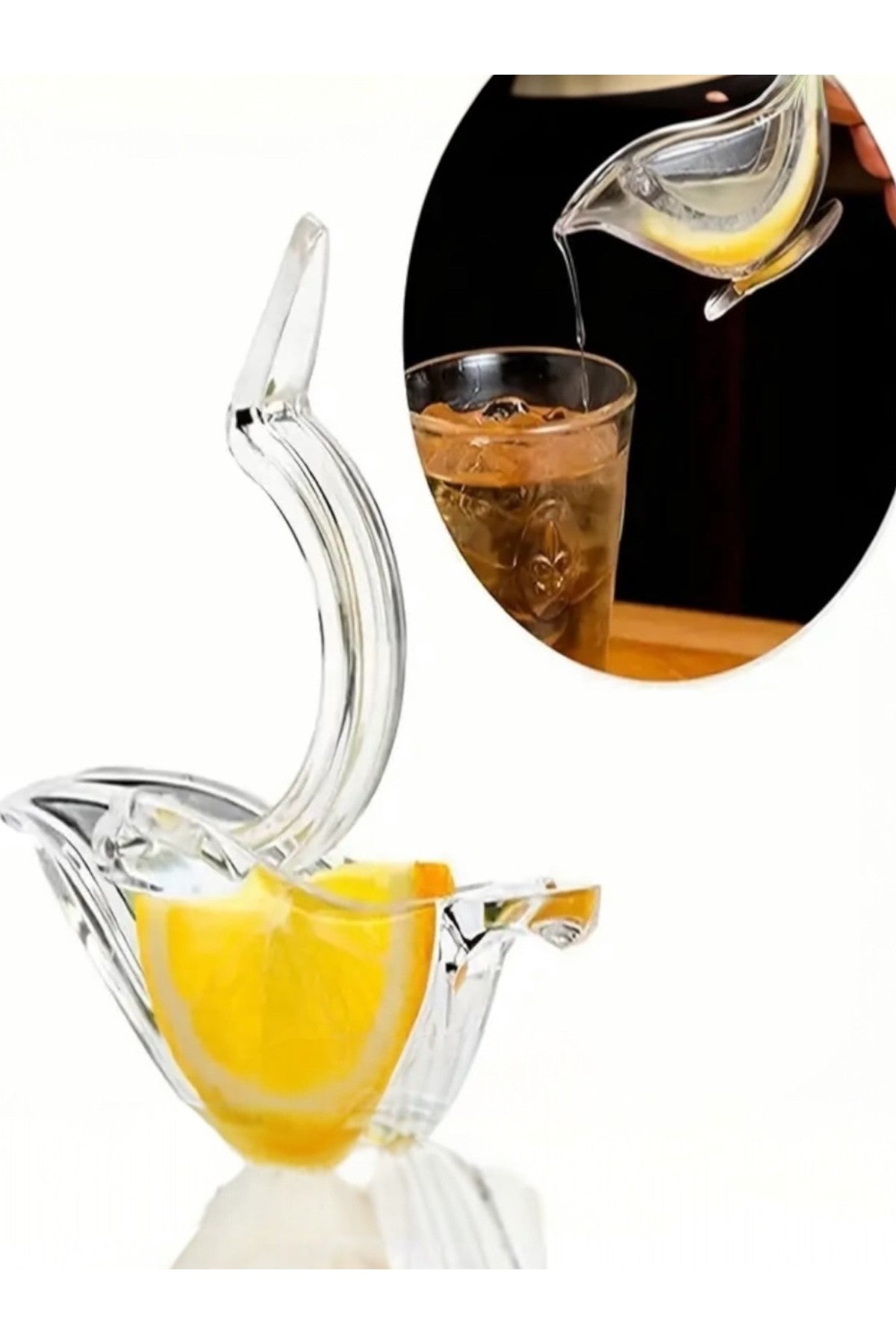 Şeffaf Akrilik Kuş Limon Dilimi Sıkacağı Çay Salata Ihlamur Vs. Için Limon Sıkacak Lemon Squeezer