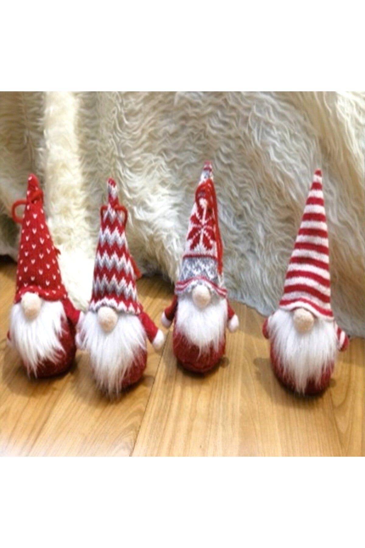 1 Adet 15 Cm Gnome Cüce Noel Baba Süsler Peluş Cüce Yılbaşı Süs Askılı