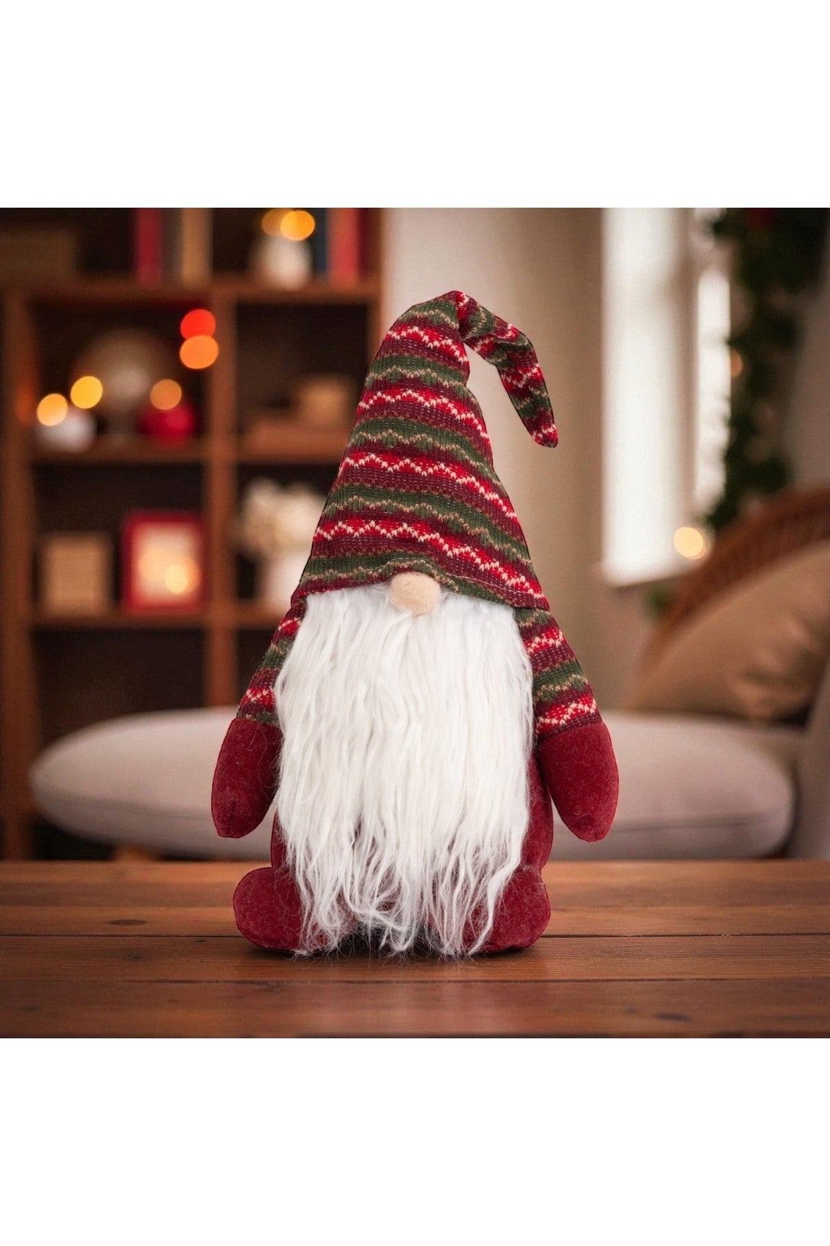 1 Adet 50 cm Gnome Yılbaşı Noel Şans Cücesi Süs Dekorasyon Yılbaşı Ağaç ve Masa Süsü