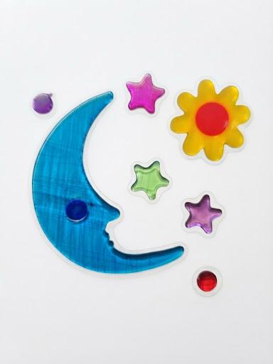 3 Boyutlu Ay Figürlü Duvar Sticker, Ay Yıldız Figürlü Sticker