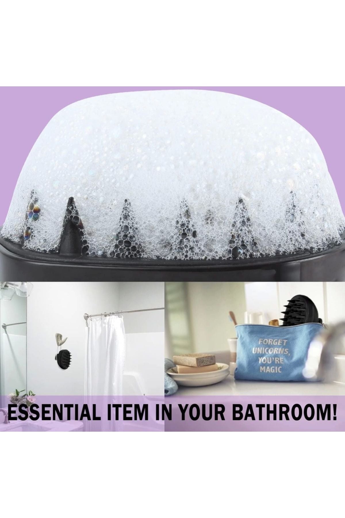 Yumuşak Silikon Saç Derisi Masajı Şampuan Fırçası,saç Derisi Stres Için Baş Masajı Duş Saç Fırçası