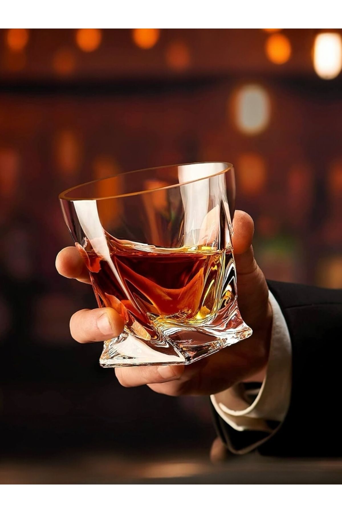 2 Adet İskoç Tarzı Kokteyl Bardak Viski Bourbon , Scotch , Likör, Votka, Burbon