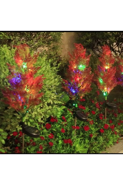 Solar LED Pine Tree Garden Lamp, Landscape Lighting, Waterproof, 80cm