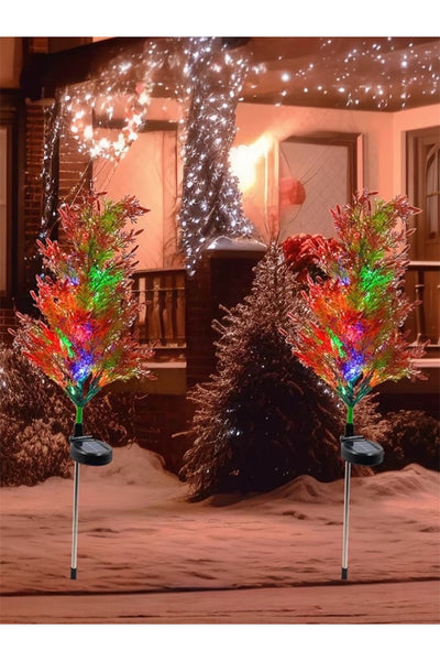 Solar LED Pine Tree Garden Lamp, Landscape Lighting, Waterproof, 80cm