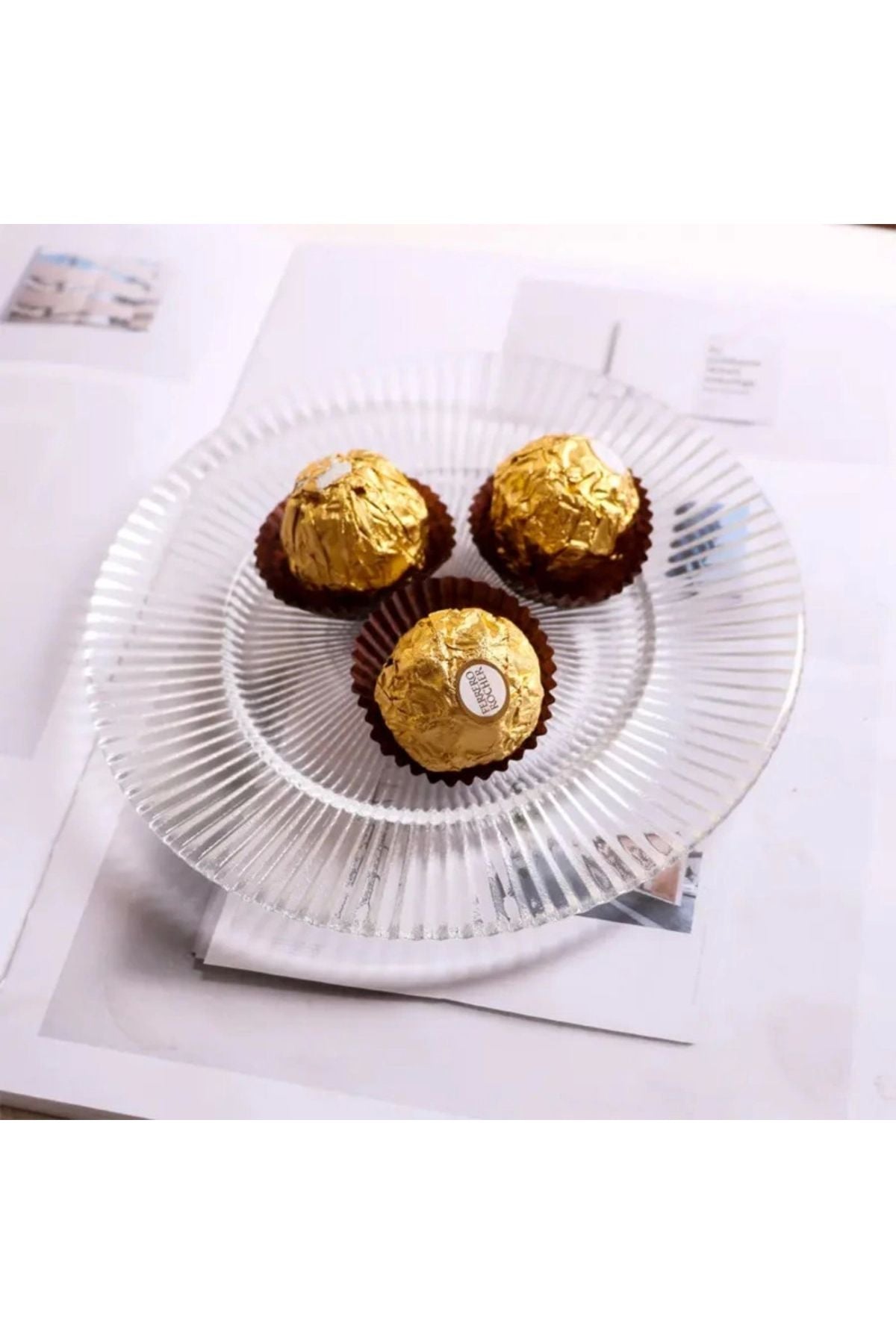 Yenigeldi 2 Adet Cam Meyve Kasesi ve 2 Adet Cam Pasta Tabağı