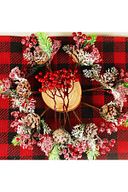 2 Adet 17 cm Kokina Red Berry Yılbaşı Süsü Yılbaşı Uğuru T-105