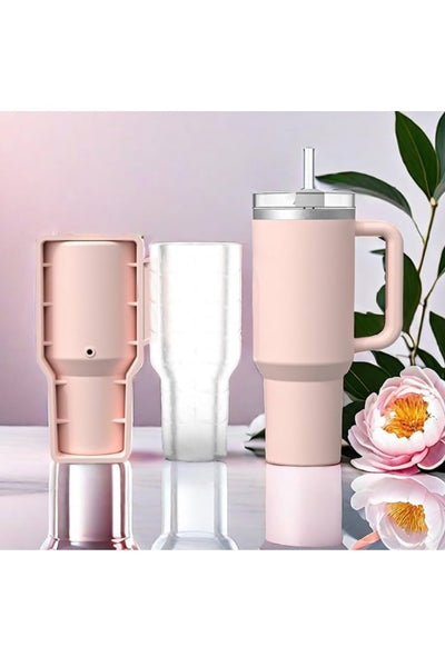 Yenigeldi Stenley Quencher 40 oz Quencher Uyumlu Silikon Buz Kalıbı – Yavaş Erime Teknolojisi