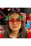 Yenigeldi Yılbaşı Parti Gözlük, Çam Figürlü Gözlük, Parti Gözlük Tek Ebat Yılbaşı Süs