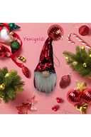 2 Adet Payetli Gnome Beyaz Sakallı Yılbaşı Şans Cücesi Yılbaşı Süsü Ağaç Araba Süsü T81