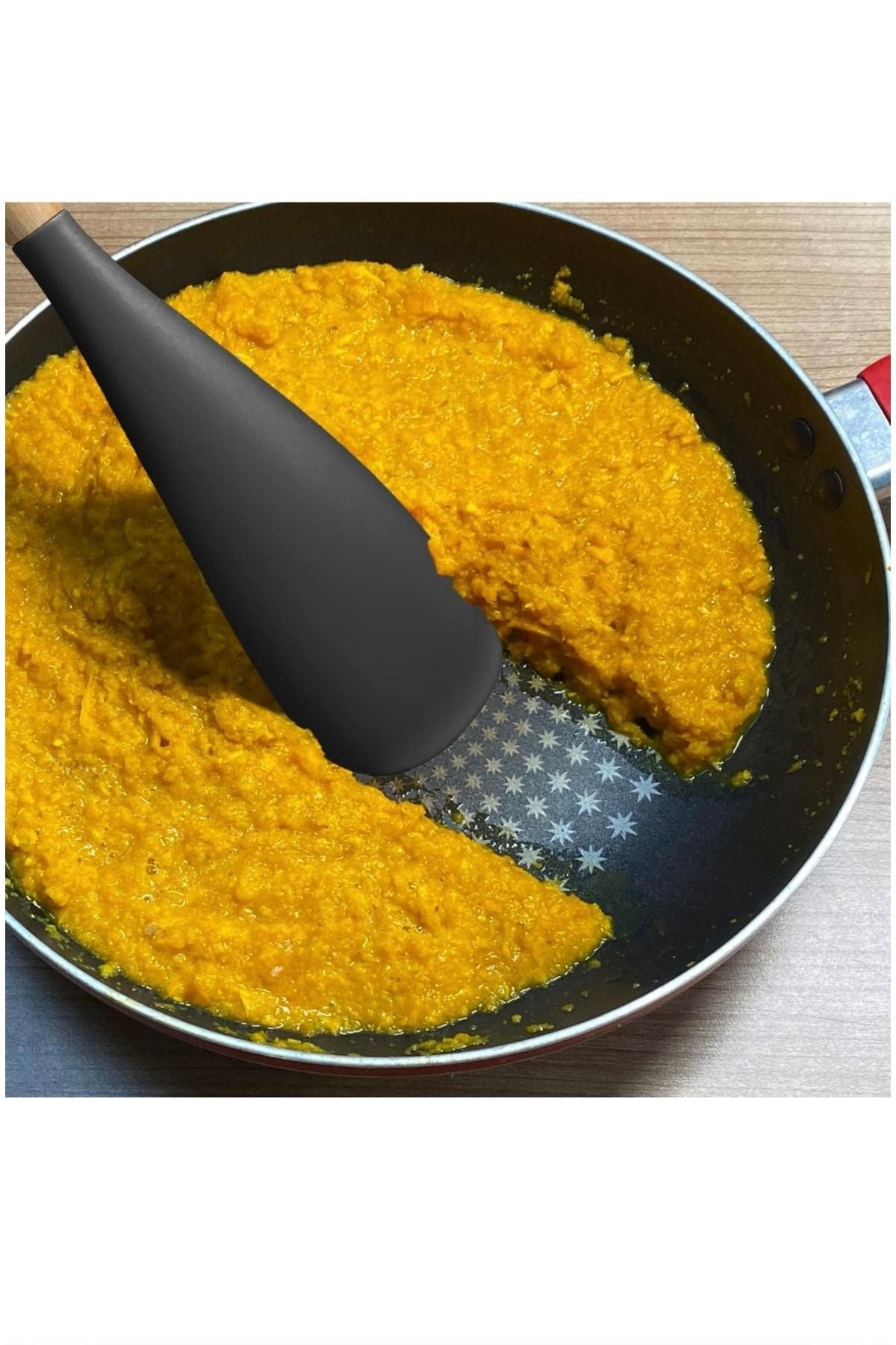 Yenigeldi 1adet Silikon Kaşık (2Sİ 1 ARADA) Spatula Yapışmaz
