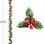 Yenigeldi 2 Adet Kokina Red Berry Yılbaşı Çelenk, Ev Şömine Parti Kış Noel Yılbaşı Süsü
