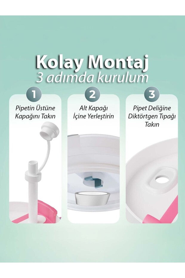 Stanley Quencher 1,18 Pipetli Termos Uyumlu 1 Set 3 Parça Sızdırmaz Set Aksesuar