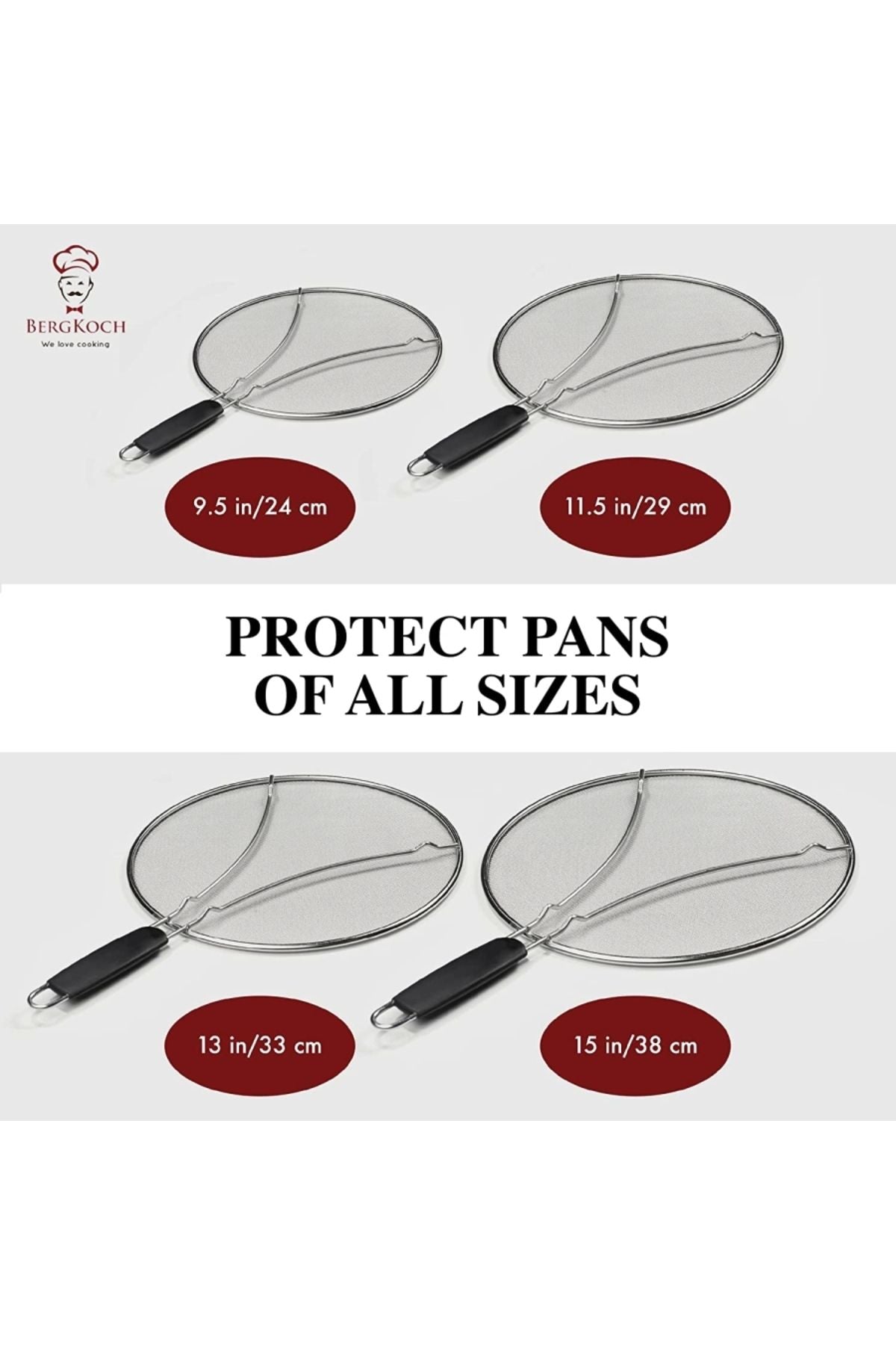 Genel Markalar 33 Cm 3'ü 1 Arada Paslanmaz Çelik Yağ Sıçratmaz Süzgeç Ve Soğutma Tavası (1 Adet)